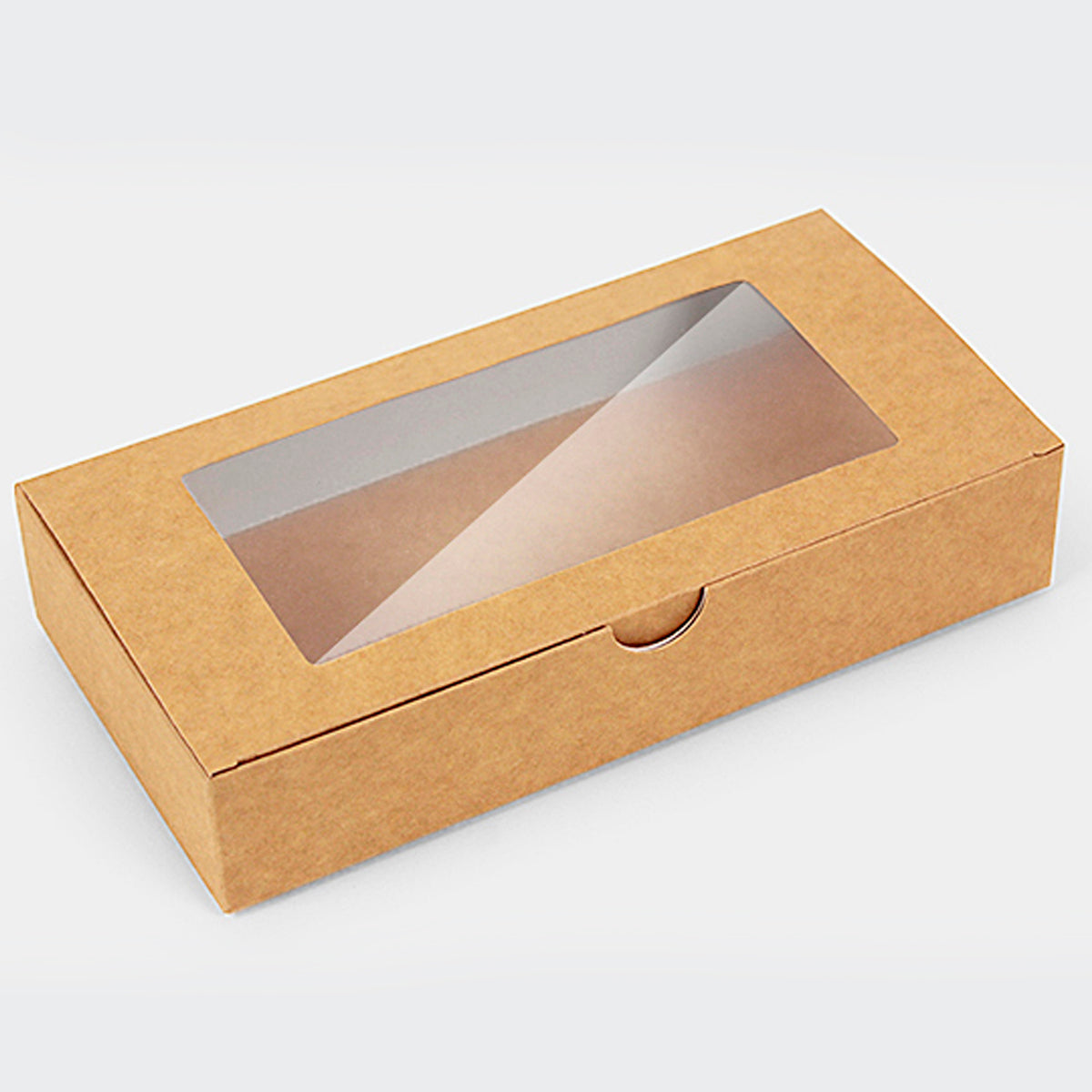 "Natural 2" Kraft box with a window